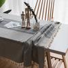 Waterproof Tablecloth With Tassels Christmas Party Decor Home Textile Table Cover Ins Style