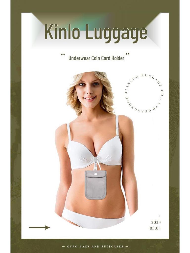 Şık Naylon Bozuk Para ve Kartlık: Kadınlar için Ultra İnce, Vücuda Oturan ve Gizli Stil Seyahat Çantası