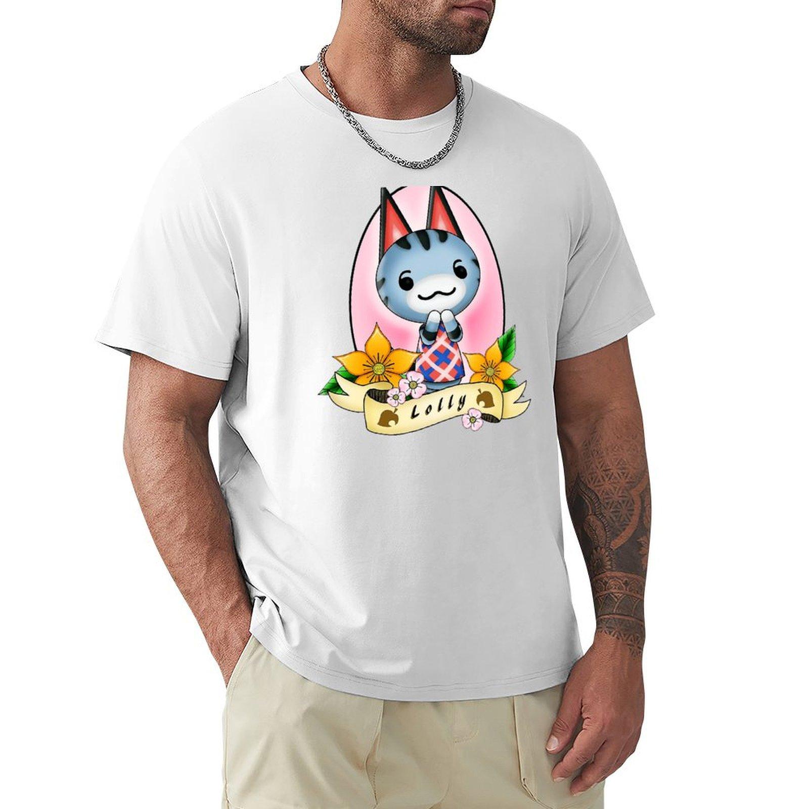 lolly cat cartoon art TShirt Man tshirt tshirts personalised funny t shirts for men S