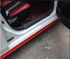 2.5M Red Rubber Car Front Bumper Spoiler Lip Splitter Valance Chin Protector Kit
