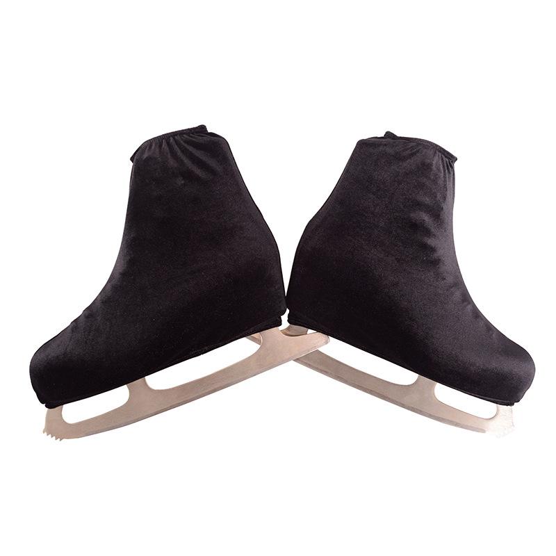 

Professional Figure Skating Shoe Cover Velvet Elastic Roller Skating Shoe Cover For Men And Women S чорний