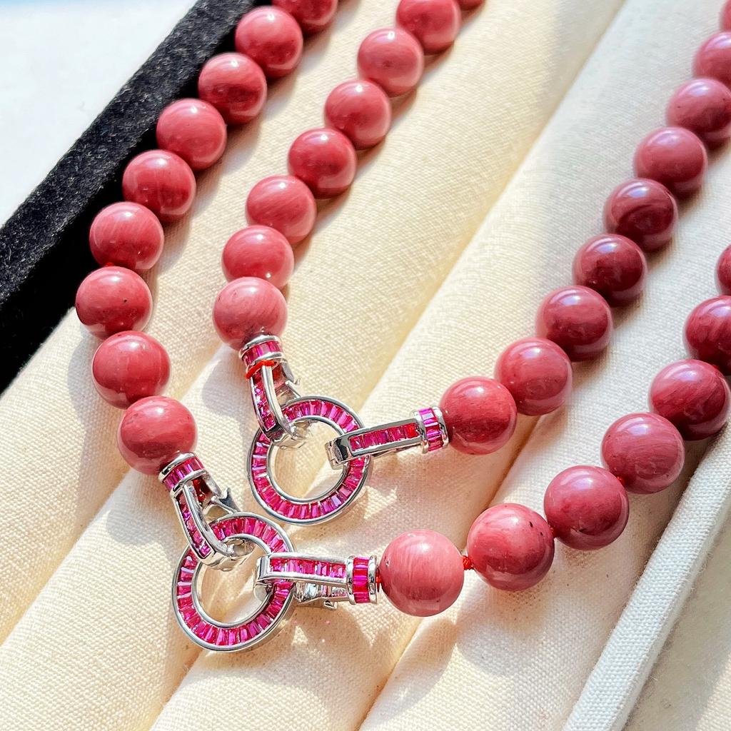 10Mm7A High Quality Natural Mahogany Pattern Necklace Collarbone Chain