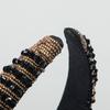 Handmade Braided Elegant Girls Hair Hoop Full Faux Crystal Beads Decor Luxury Hairband Hair Accessories