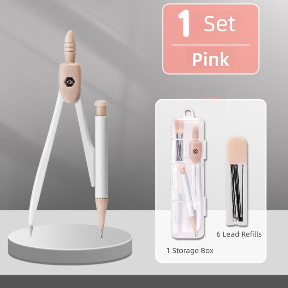 8 STÜCKE/Set Kunststoff Lineal Zirkel Set Radiergummi Transparentes Winkelmesser Gerades Lineal Set Quadratisches Zeichenwerkzeug Schule Büro