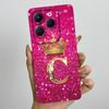 Case For Infinix Hot 40 Pro 40i Crown Letter Funda Soft Liquid Silicone Back Cover For Infinix Hot40 Hot40i 40Pro Bumper Shell