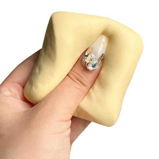 

Hawaiian Bread Squeeze Toy Slow Rising Stress Relief Flavored Bread Pinch Sensory Toy Kids Adults Soft Calming Bread Fidget Toy бежевый