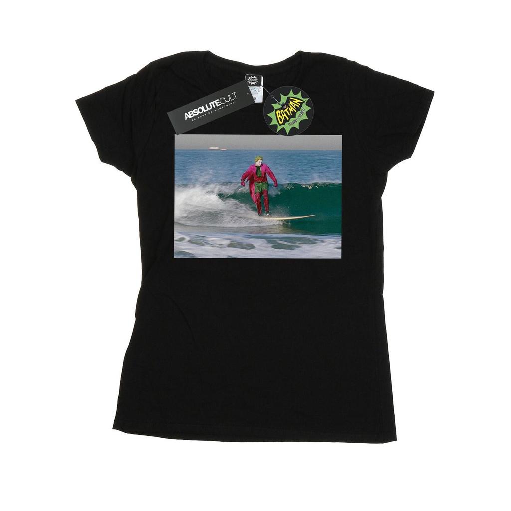 DC Comics Womens/Ladies Batman TV Series Joker Surfing Cotton T-Shirt