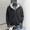 Trendy Brand 2026 Fashion Blockbuster Sweater Zipper Short Vibe High Street Hooded Men's Sweater