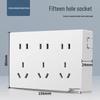 86 Type Double Gang Double Throw Wall Switch & Socket Panel with Exposed Wiring & Five Holes