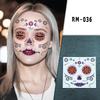 Autocollants de Tatouage Faciale Halloween & Jour des Morts Transfrontaliers - Autocollants Maquillage de Fête Florale