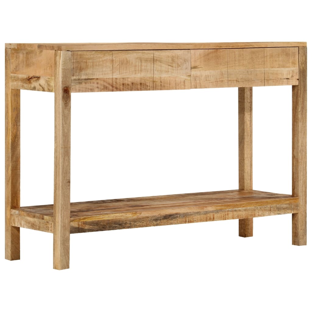 Console Table with 2 Drawers 110x35x75 cm Solid Mango Wood
