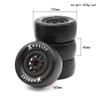 12mm Hex Remote Control Wheels and Tires Rubber 4pcs 1/10 Tires Replacement for Trax4  Slash Arma