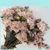 Artificial Pink Silk Flower Wedding Decor Peonies Roses Cherry Blossoms Bouquets