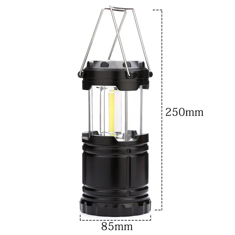 2 In 1 COB LED Portable Lantern Flashlight Foldable Impact Resistant Hiking Light Waterproof Camping Light