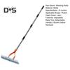 Weeding Rake Steel Thatch Rake with Adjustable Double-Sided Rake Tine Detachable Long Handle Garden Grass Grooming Rake for Healthy Lawn