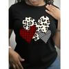 European Size Women's Size Oversized T-Shirt - Loose Fit Casual Short Sleeve Round Neck Top Suitable for Holiday Gifts- Year-Round Comfortable Wear