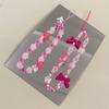 Bow Phone Charm Colored Beads Mobile Phone Chain Phone Case Lanyard Cellphone Strap Phone Lanyard