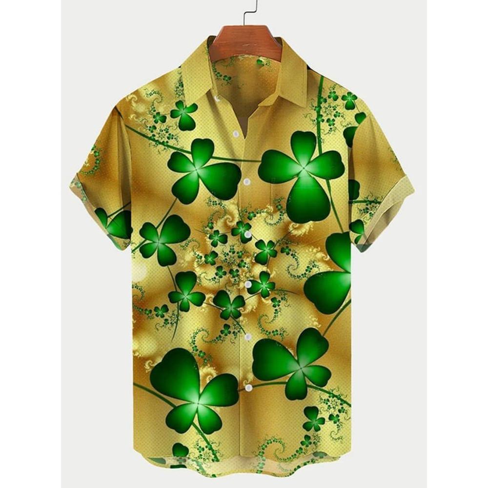

Летняя гавайская рубашка весна/лето мода мужская рубашка для отдыха на улице прогулки турист пляж принт полностью открытая рубашка с коротким рукавом на пуговицах 5XL
