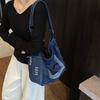 Summer High-value Denim New Fashion Casual Literary Lazy Style Popular Shoulder Messenger Bag Women's Bag