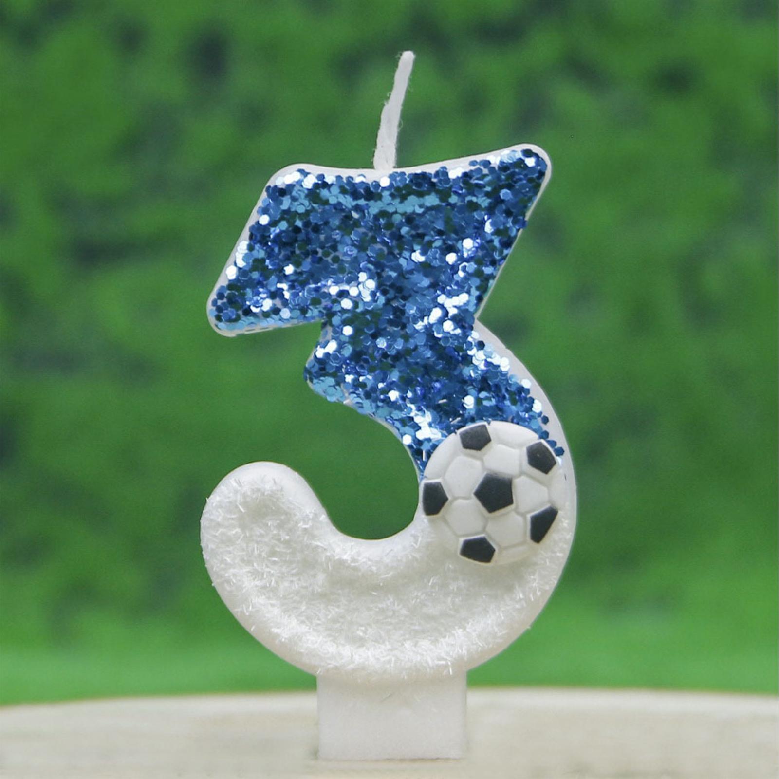 Creative Football Digital Birthday Candles
