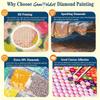 Peinture diamant balançoire de plage sous arbre DIY 5D kit de décoration de pièce de maison