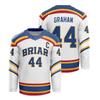Off Campus Briar University Jersey Graham 44 22 DI LAURENTIS 66 Tucker46 T-shirt V-neck Short Sleeve Men Women Hockey Jersey Top