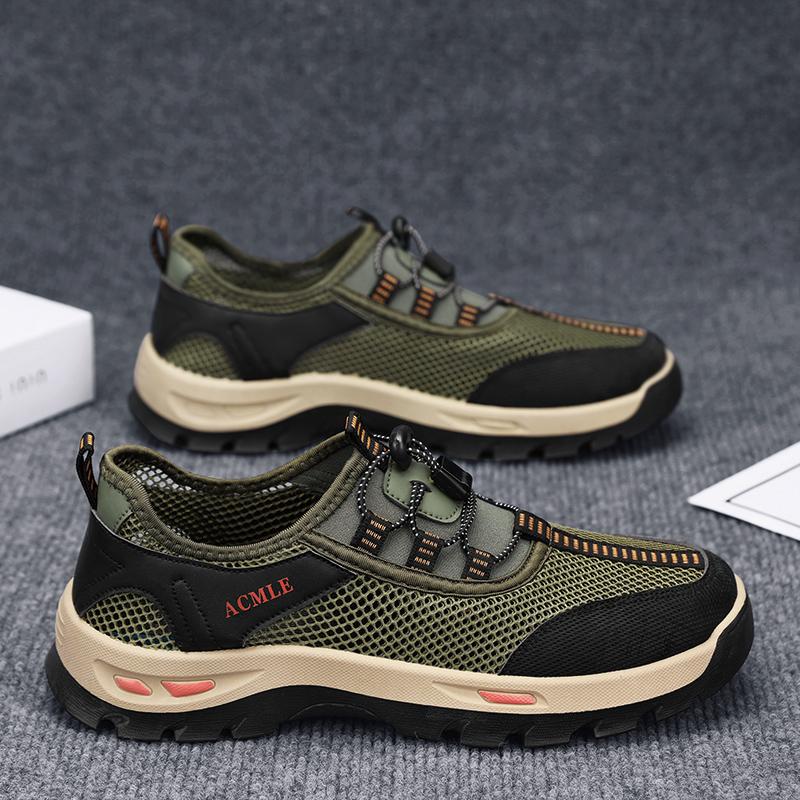 

JY men s retro large-hole shoes, sports set, one-foot pedal, trendy shoes 44 армия зеленый