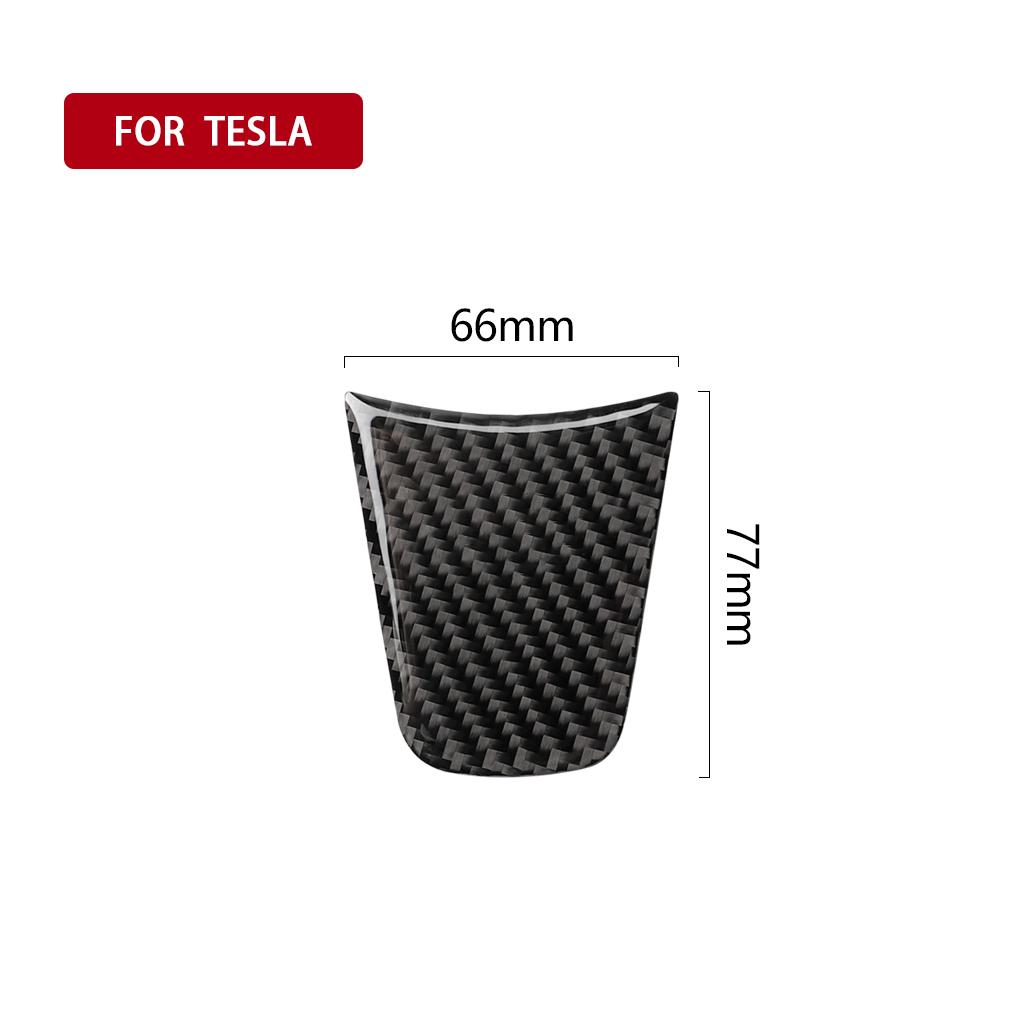 For Tesla Model 3 Y 2017-2025 Car Steering Wheel Panel Cover Trim Stickers Frame ABS Carbon Fiber Modification Accessories