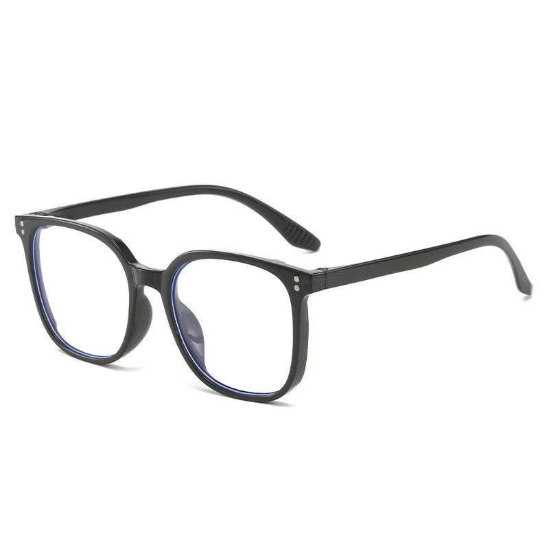 Cross-Border Fashion Rivet Square Full-Rim Anti-Blue Light Glasses - Simple, Trendy Bare Face Frame