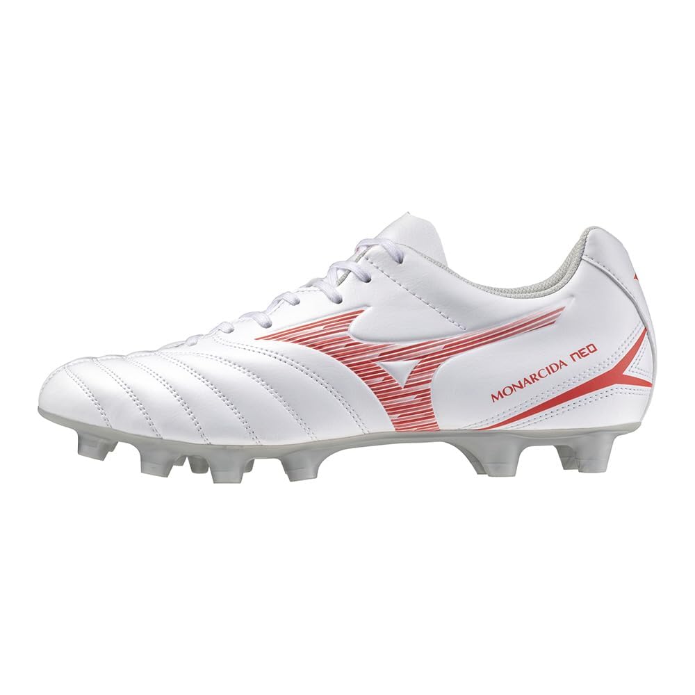 Mizuno Monarcida NEO 3 Select Soccer Cleats Wide Fit Lightweight White Red 29.0 cm 3E