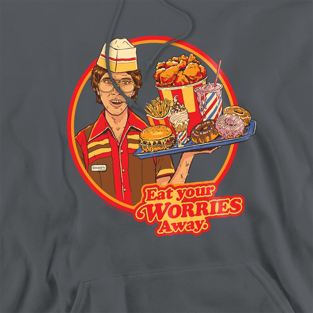 Steven Rhodes Unisex Adult Eat Your Worries Away Hoodie
