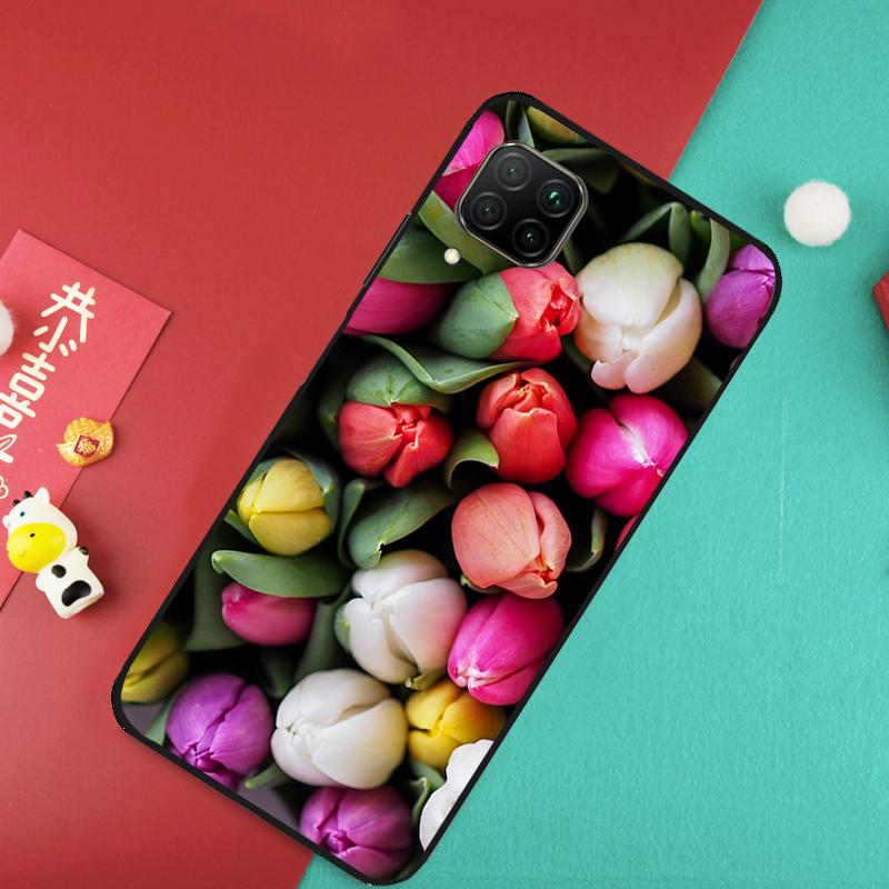 Tulip Flower Colorful Case For Huawei Nova 11 Pro 3i 7i 8i 11i Y60 Y70 Y90 Y61 Y91 9 10 SE P20 P40 P30 Lite Cover