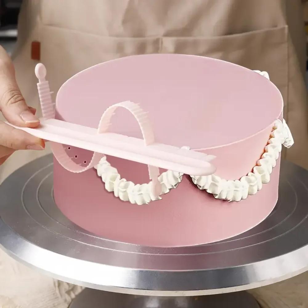 Cake Decorating Aid Curved with Ruler Buttercream Frosting Marker Cake Swag Marker DIY Pastry Desserts Baking Tool for Home