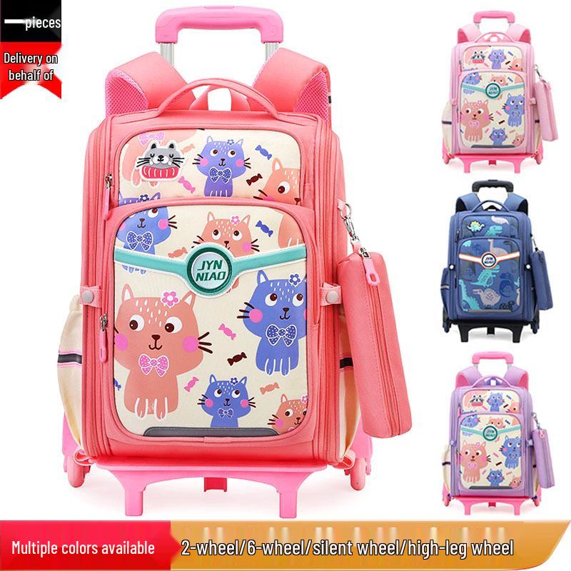 Sacs à dos à roulettes légers pour les classes de CM1-6ème: Sacs à dos détachables à double usage pour garçons et filles