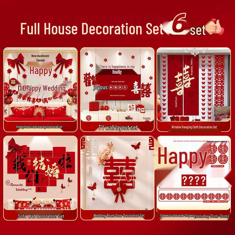 Komplett Bröllopsrumsinredningsset för Sovrum & Nytt Hus