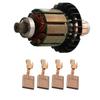 A72U 1Set Rotor Cu 4 Bucăți Perii De Carbon Pentru Scule DDF482 DHP482 619380-9 619583-5 Rotor Cu 194427-5 Perii De Carbon CB-440