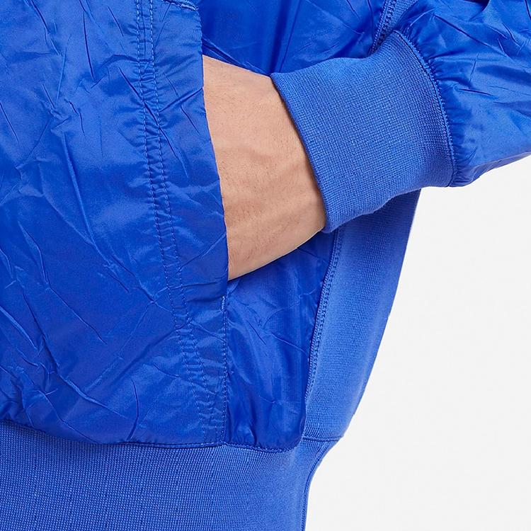 Nike Cortavento Folgado com Capuz Bordado com Logotipo Moletom de Treino Masculino Azul DQ4256-480