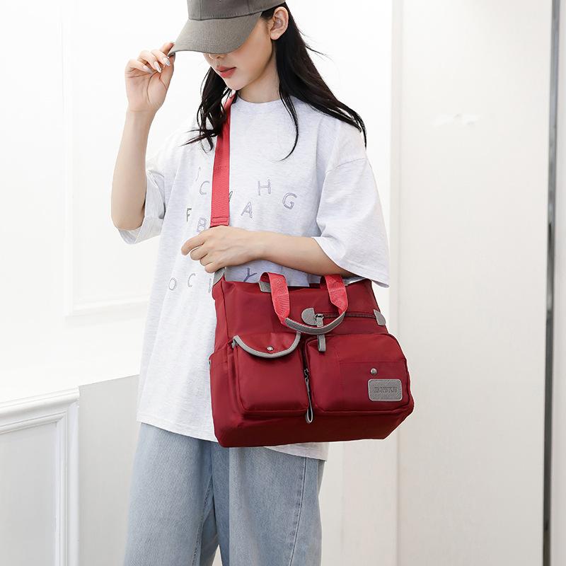 Borsa a Spalla da Donna Multifunzione Borsa a Tracolla in Nylon Borse Impermeabili Borse da Viaggio Tote a Grande Capacità