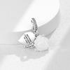 925 Silver Heart Mother Angel Letter Pendant Charm Fit Original Bracelet For Women Necklace Fine Jewelry Accessories