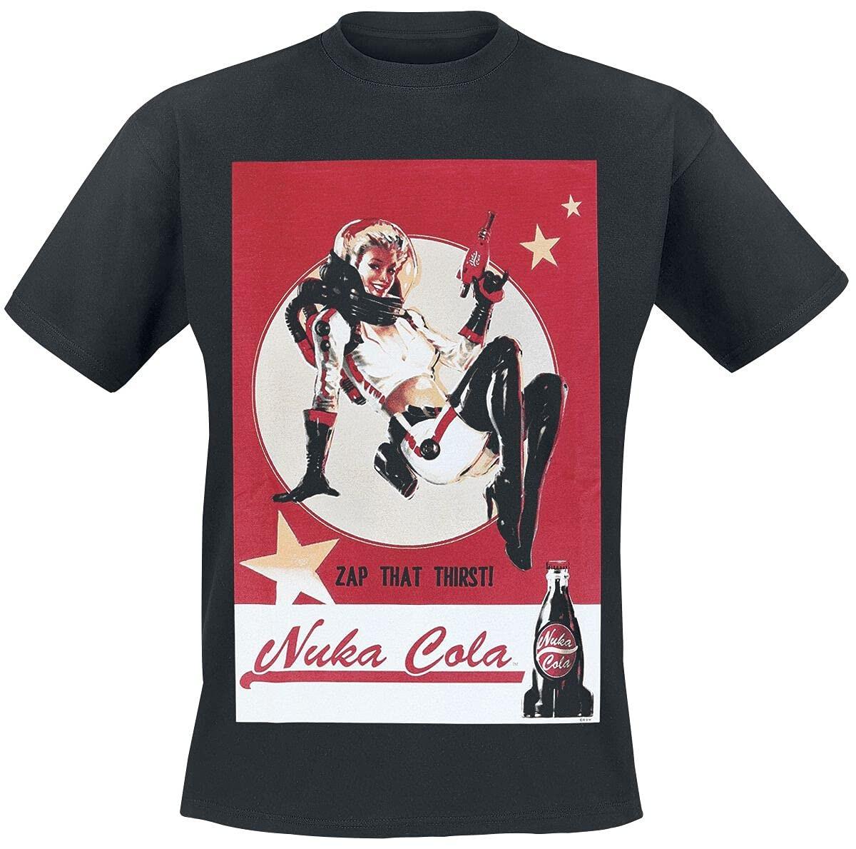 Fallout Men Nuka Cola Lady T-Shirt L Black S