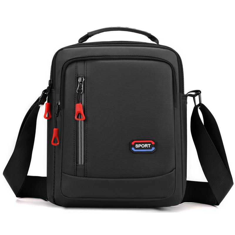 

Мужская сумка через плечо 2024 года, новая повседневная мужская сумка, водонепроницаемая, многофункциональная сумка через плечо для активного отдыха чёрный
