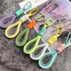 Accessories Fluorescent Phone Strap Braided Strips Keycord Mesh Lanyard Keychains Key Rings