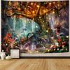 Nature Tree Tapestry Mystical Forest Tapestry for Bedroom Aesthetic Tapastry's Wall Hanging Tapestries for Living Room Dorm Tree
