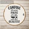 Vintage Metal Sign 20x30cm Heart German Quote Retro Home Camping Decor