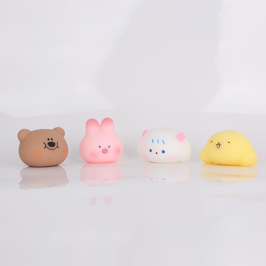 Stress Relief Squeezable Rabbits Pig Toy Portrable Accessory for Kids and Adults Soft Materials for Comfortable Touch