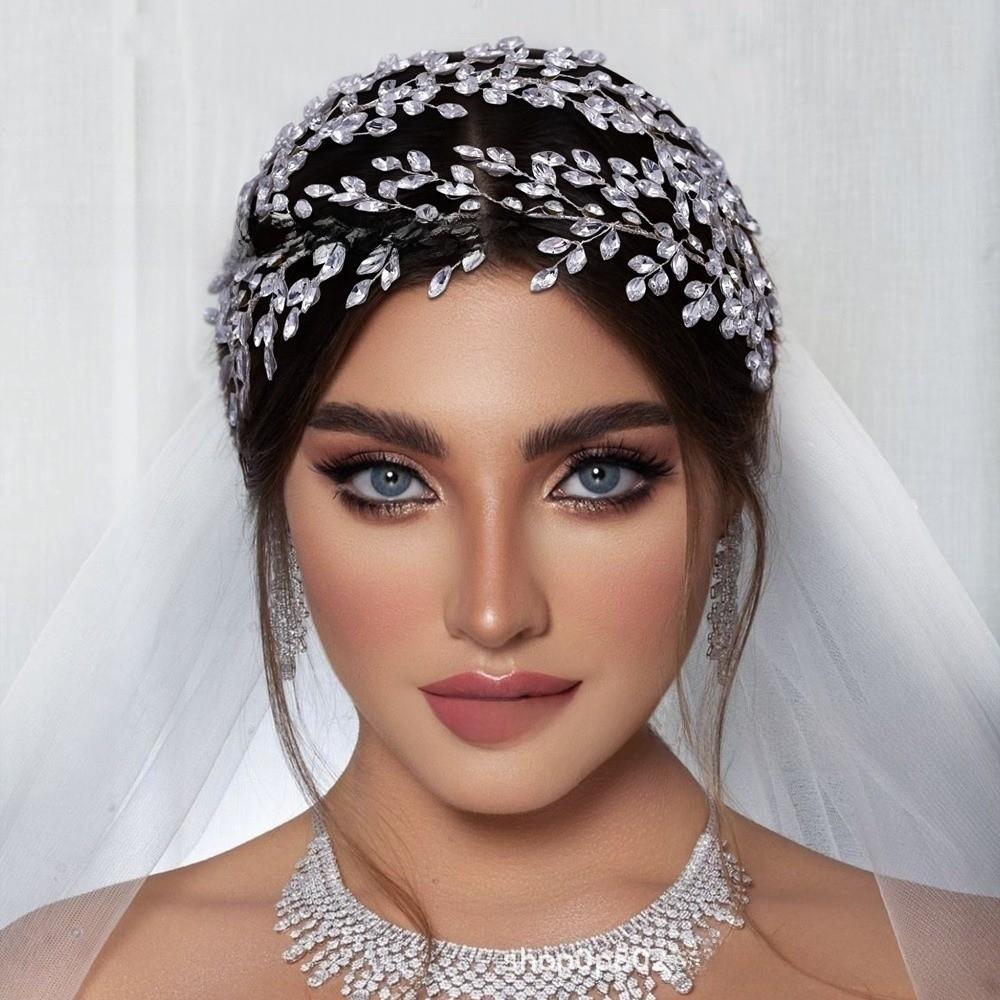 Rhinestone Photography Headband Sparkling Wedding Hair Accessories Sweet Bride Headdress  Women
