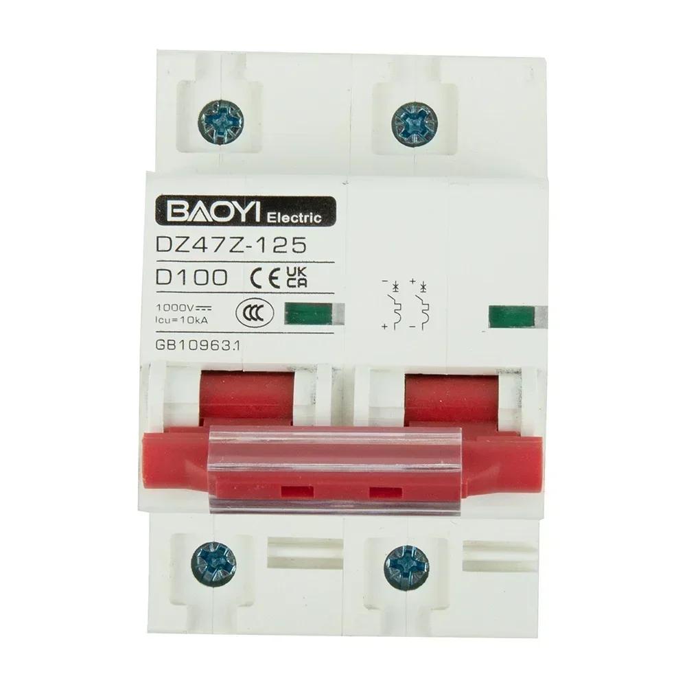 High performance 2PFor DC1000V Solar Miniature Circuit Breaker Battery Switch for Photovoltaic and For DC MCBs