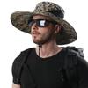 Spring and Summer New Men's and Women's Digital Camouflage Big Eaves Bucket Hat Outdoor Leisure Hat Versatile Sunscreen Fishing Hat
