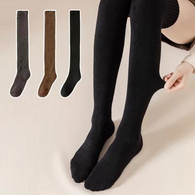 Calcetines Altos hasta el Muslo para Mujer Invierno Cálidos por Encima de la Rodilla Extra