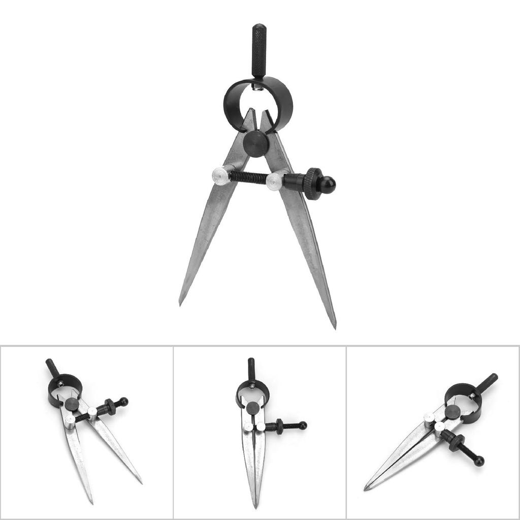 45# Steel Leather Craft Compass Wing Divider Spring Divider Caliper with Quenched Leg(75mm)
